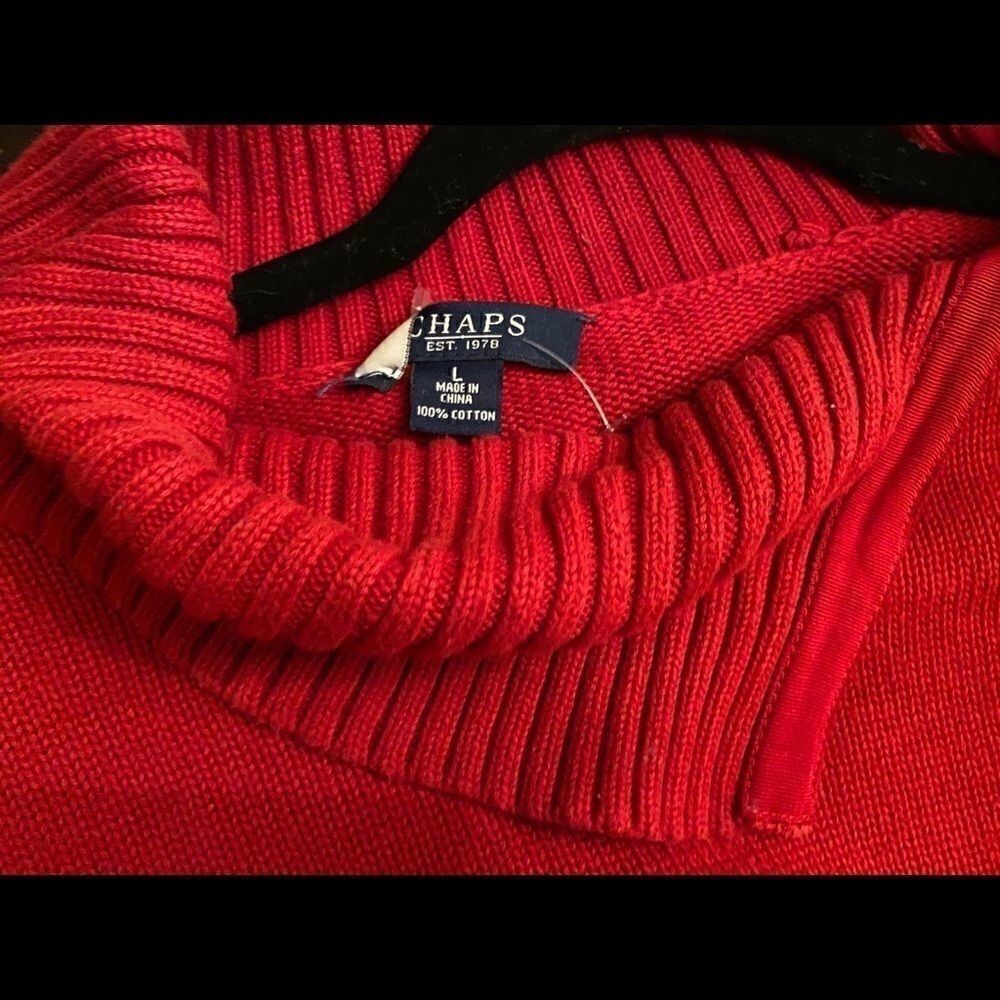 Chaps East . 1978solid Turtleneck Knitsweater - image 4